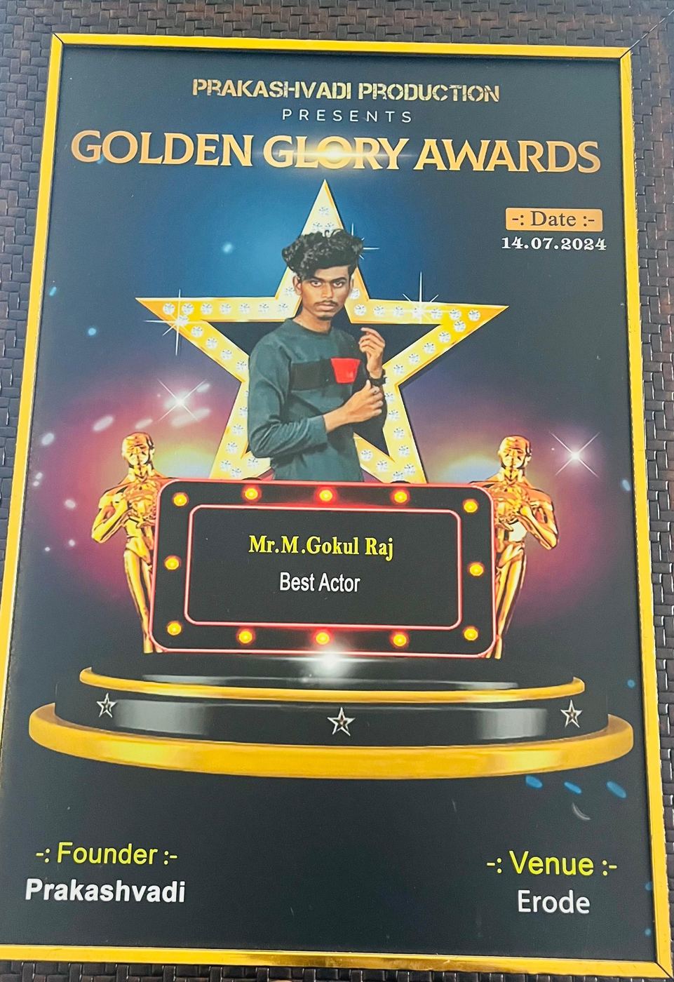 Golden Glory Awards 2024, Best Actor