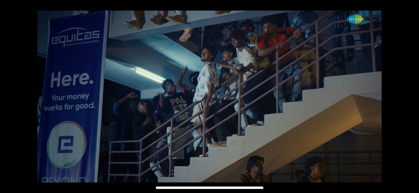Another frame from the released video